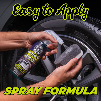 Galactic Black Wet Look Tire Shine Dressing