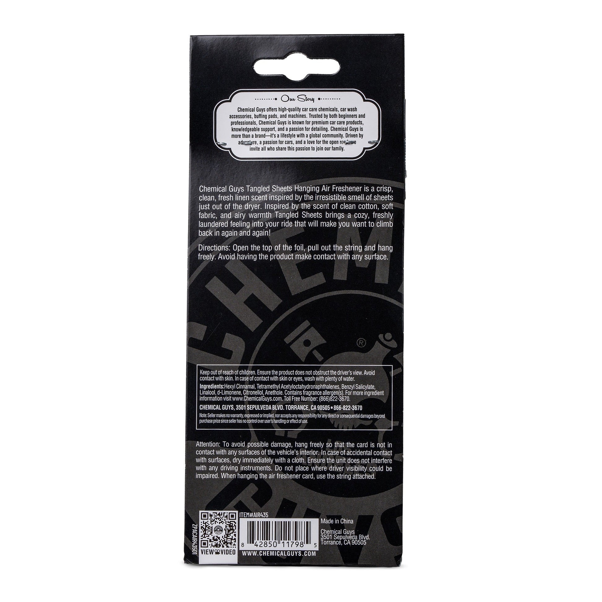 Tangled Sheets Hanging Air Freshener