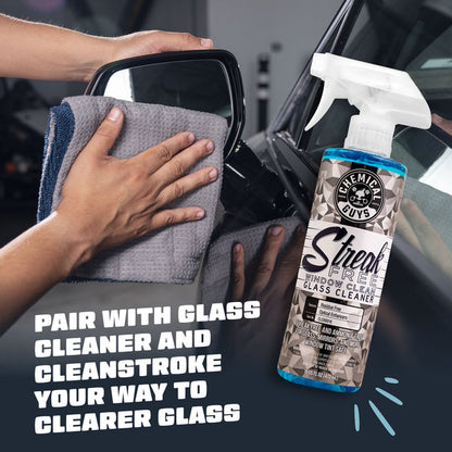 CleanStroke Dual-Sided Microfiber Glass Towel 2-Pack